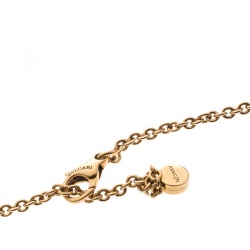 Pre Owned Bvlgari Intarsio Diamond Mother of Pearl 18K Rose Gold Medallion Necklace