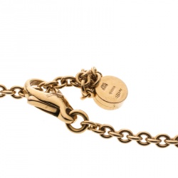 Pre Owned Bvlgari Intarsio Diamond Mother of Pearl 18K Rose Gold Medallion Necklace