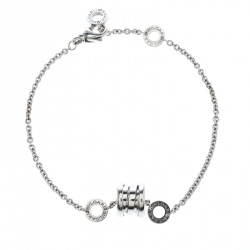 Bvlgari B.zero1 18k White Gold Soft Bracelet