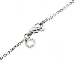 Bvlgari B.Zero1 Diamond 18k White Gold Charm Chain Necklace 