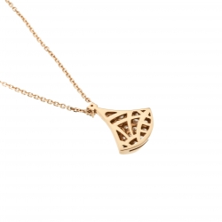 Pre Owned Bvlgari Divas' Dream Pavè Diamond 18K Rose Gold Pendant Necklace