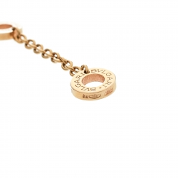 Bvlgari Diamond & 18k Rose Gold Pendant Necklace
