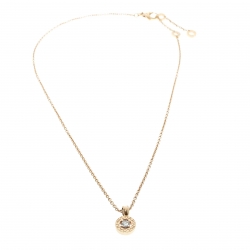 Bvlgari Diamond & 18k Rose Gold Pendant Necklace