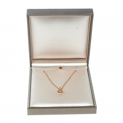 Bvlgari Diamond & 18k Rose Gold Pendant Necklace