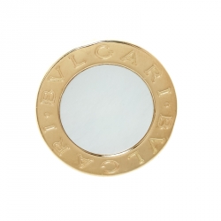 Bvlgari Bvlgari Mother of Pearl 18k Yellow Gold Circular Ring Size 53