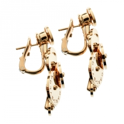 Pre Owned Bvlgari Cicladi 18k Yellow Gold Cluster Disc Drop Earrings