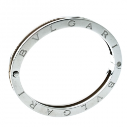 Bvlgari B.Zero1 Stainless Steel & 18K Yellow Gold Oval Bangle Bracelet