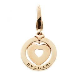 Bvlgari Tondo Heart 18k Yellow Gold Charm