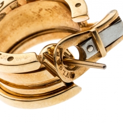 Pre Owned Bvlgari B.Zero1 18K Yellow Gold Hoop Earrings
