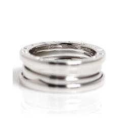Pre Owned Bvlgari B.Zero1 3-Band 18K White Gold Ring Size 52