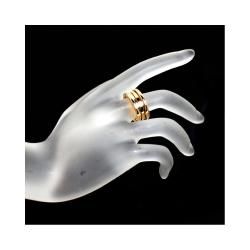 Bvlgari B.Zero1 3-Band 18K Yellow Gold Ring Size 51