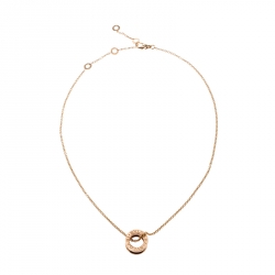 Pre Owned Bvlgari B.Zero1 18k Rose Gold Pendant Necklace