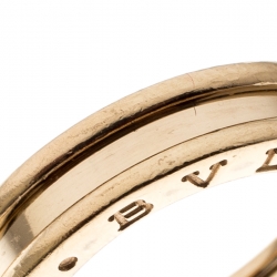 Pre Owned Bvlgari B.Zero1 1-Band 18K Yellow Gold Ring Size 52