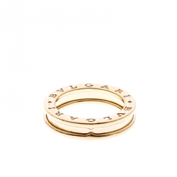 Pre Owned Bvlgari B.Zero1 1-Band 18K Yellow Gold Ring Size 52