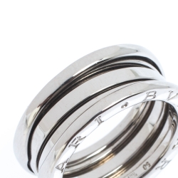 Pre Owned Bvlgari B.Zero1 3-Band 18k White Gold Ring Size 50
