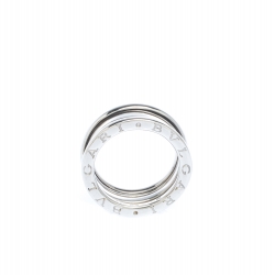 Pre Owned Bvlgari B.Zero1 3-Band 18k White Gold Ring Size 50