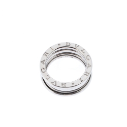 Pre Owned Bvlgari B.Zero1 3-Band 18k White Gold Ring Size 50