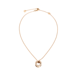 Pre Owned Bvlgari B.Zero1 18k Two Tone Gold Pendant Necklace