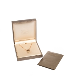 Pre Owned Bvlgari B.Zero1 18k Two Tone Gold Pendant Necklace