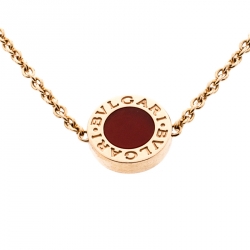 Bvlgari Carnelian Mother of Pearl  18K Rose Gold Round Bracelet SM