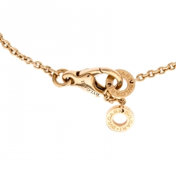 Bvlgari Carnelian Mother of Pearl  18K Rose Gold Round Bracelet SM