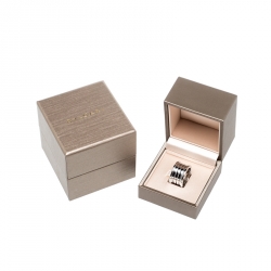 Pre Owned Bvlgari B.Zero1 18k White Gold  5-Band Ring Size 55