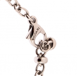 Bvlgari Parentesi 18k White Gold Chain Link Station Bracelet