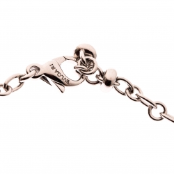 Bvlgari Parentesi 18k White Gold Chain Link Station Bracelet