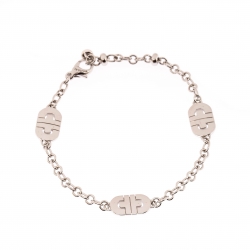 Bvlgari Parentesi 18k White Gold Chain Link Station Bracelet