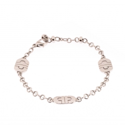 Bvlgari Parentesi 18k White Gold Chain Link Station Bracelet
