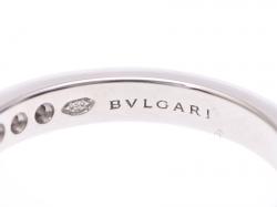 Pre Owned Bvlgari Glyph Solitaire Diamond Platinum Ring 48
