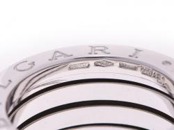 Bvlgari B.Zero1 4-Band 18k White Gold Band Ring Size 51