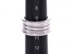 Pre Owned Bvlgari B.Zero1 4-Band 18k White Gold Band Ring Size 51