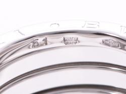 Pre Owned Bvlgari B.Zero1 4-Band 18k White Gold Band Ring Size 51