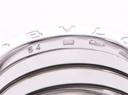 Bvlgari B.Zero1 4-Band 18k White Gold Band Ring Size 54