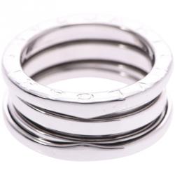 Pre Owned Bvlgari B.Zero1 3-Band 18k White Gold Band Ring Size 51