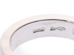 Pre Owned Bvlgari Diamond And 18K White Gold Band Ring Size 46