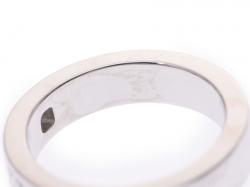 Pre Owned Bvlgari Diamond And 18K White Gold Band Ring Size 46