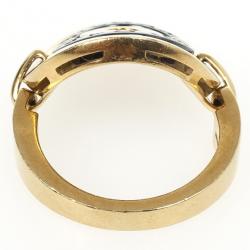 Pre Owned Bvlgari Cerchi 18 K Yellow Gold Ring Size 54.5
