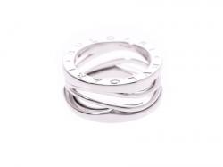 Pre Owned Bvlgari B.Zero Design Legend 18K White Gold 3-Band Ring Size 49