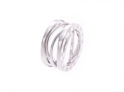 Pre Owned Bvlgari B.Zero Design Legend 18K White Gold 3-Band Ring Size 49