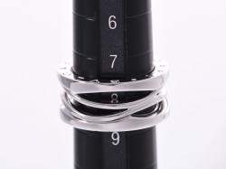 Pre Owned Bvlgari B.Zero Design Legend 18K White Gold 3-Band Ring Size 49