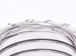 Bvlgari B.Zero1 4-Band 18k White Gold Band Ring Size 58