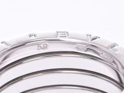 Bvlgari B.Zero1 4-Band 18k White Gold Band Ring Size 58