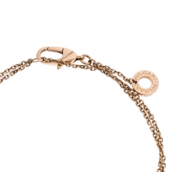 Pre Owned Bvlgari Divas' Dream Mother of Pearl 18K Rose Gold Chain Bracelet