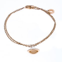 Pre Owned Bvlgari Divas' Dream Mother of Pearl 18K Rose Gold Chain Bracelet