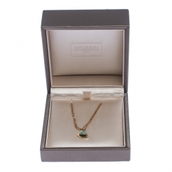 Pre Owned Bvlgari Divas' Dream Turquoise 18k Rose Gold Bracelet Size SM