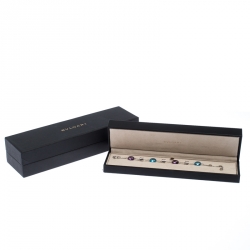 Bvlgari B.Zero1 Multi Gem 18k White Gold Station Bracelet