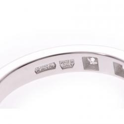 Bvlgari Marry Me Diamonds Platinum RIng Size 50