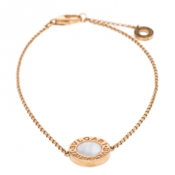 Pre Owned Bvlgari Bvlgari Mother of Pearl 18K Rose Gold Bracelet ML